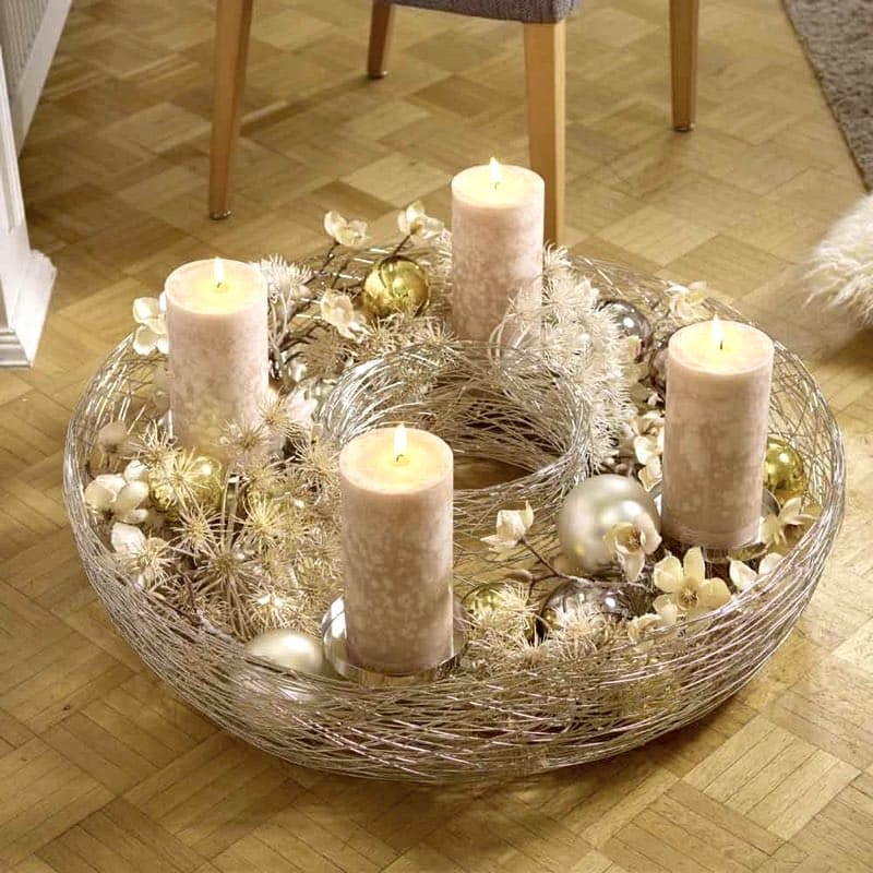 Adventskranz hängend LOMAS Kaheku ø 36 cm